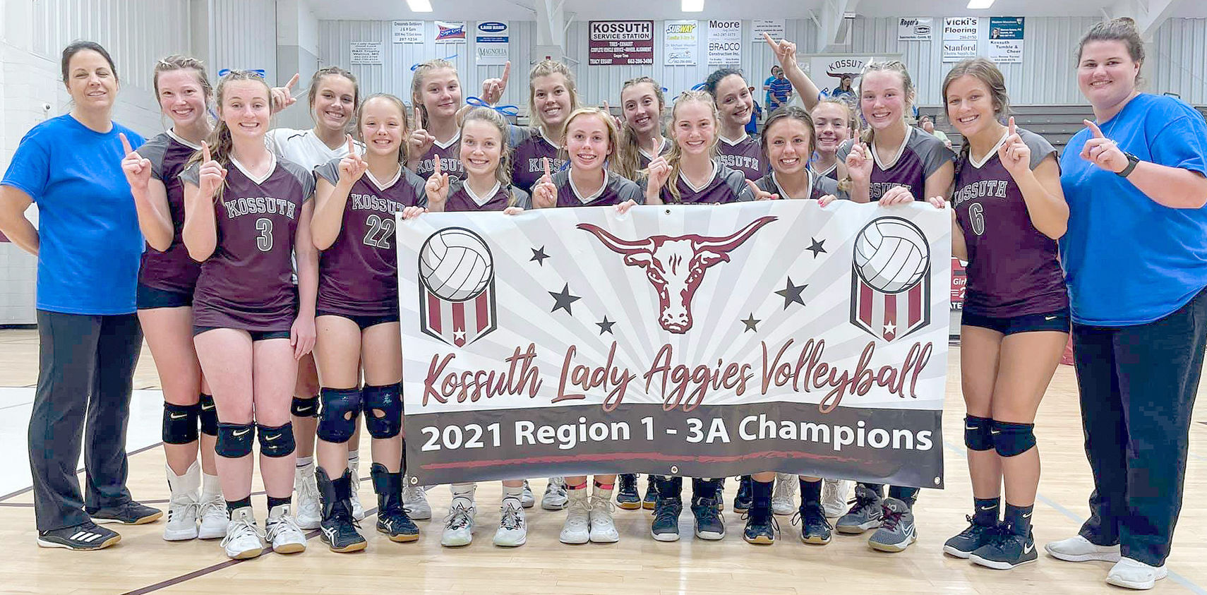 Lady Aggies capture first volleyball division championship